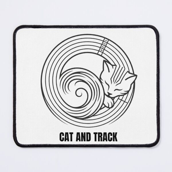 Item preview, Cat and Track - Running design designed and sold by RunningWhiskers.