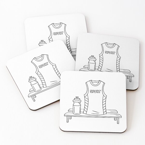 Item preview, A team uniform resting beside a water bottle on a bench designed and sold by rasagamastore.