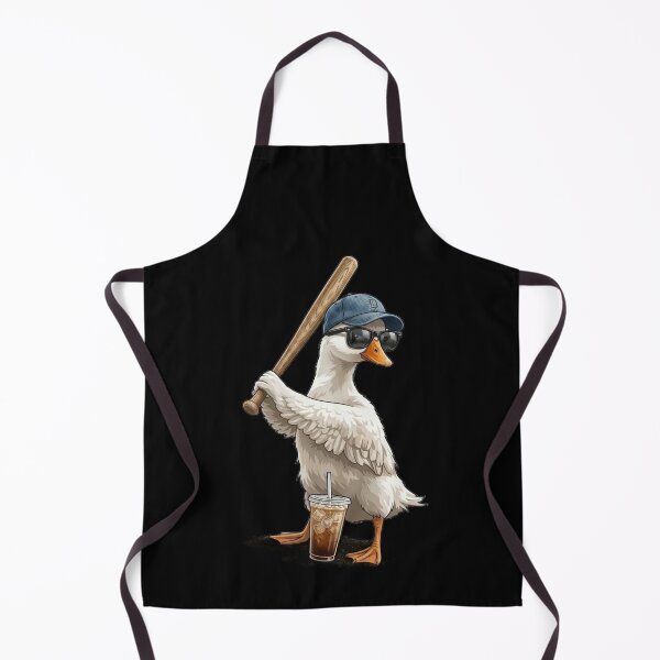 Item preview, Funny baseball duck with bat & coffee designed and sold by ArtCreations79.