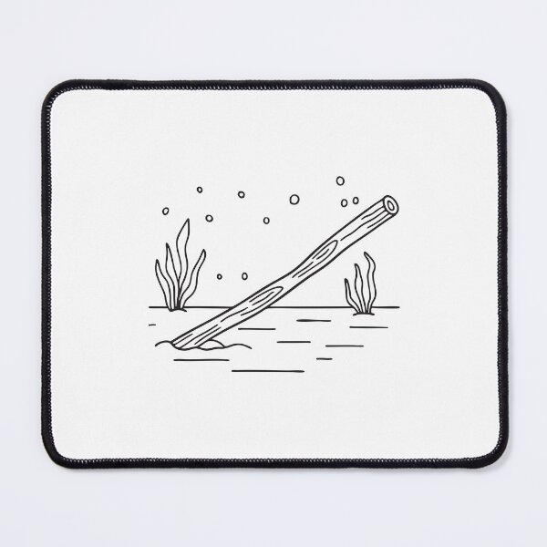 Item preview, A wooden stick settled quietly on the bottom of a pool designed and sold by rasagamastore.