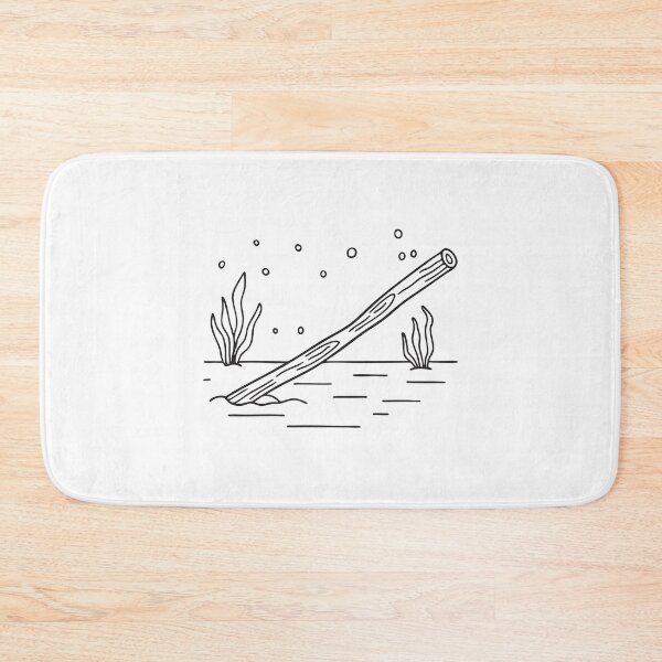 Item preview, A wooden stick settled quietly on the bottom of a pool designed and sold by rasagamastore.