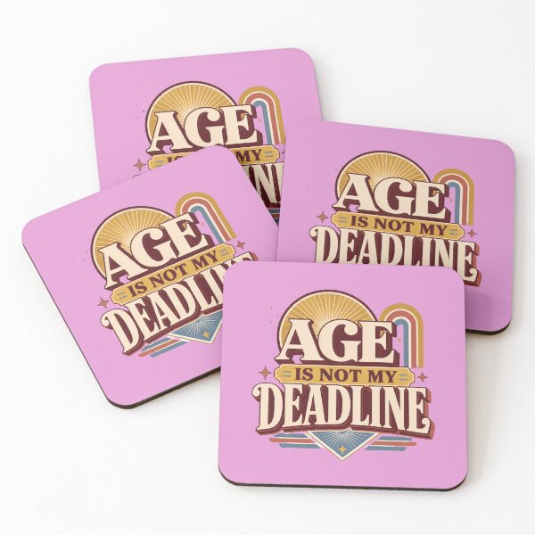 Item preview, Age Is Not My Deadline Retro Quote | Women Over 40 Empowerment Design designed and sold by Soft Strength Studio.