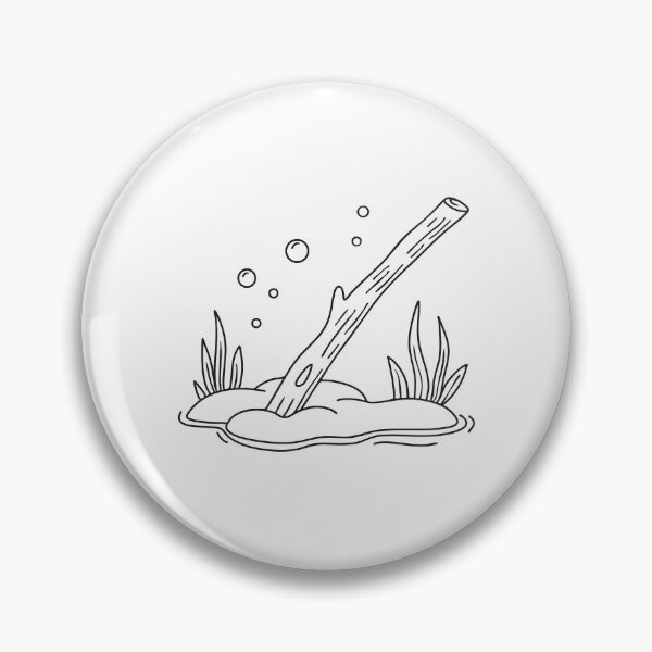 Item preview, A stick resting at the still floor beneath the water designed and sold by rasagamastore.