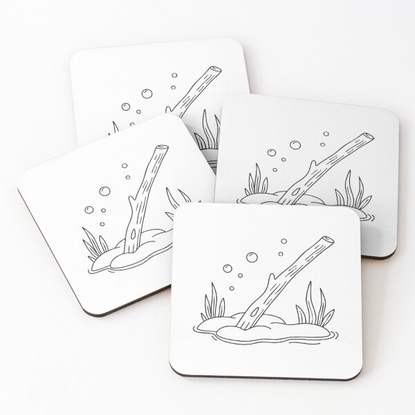 Item preview, A stick resting at the still floor beneath the water designed and sold by rasagamastore.