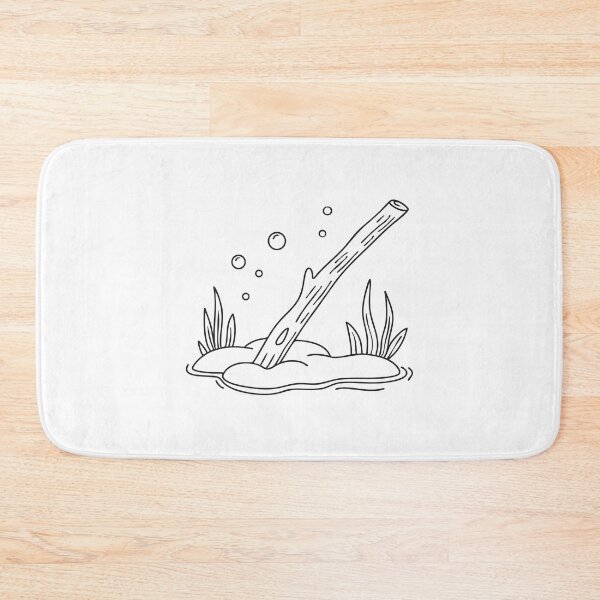 Item preview, A stick resting at the still floor beneath the water designed and sold by rasagamastore.