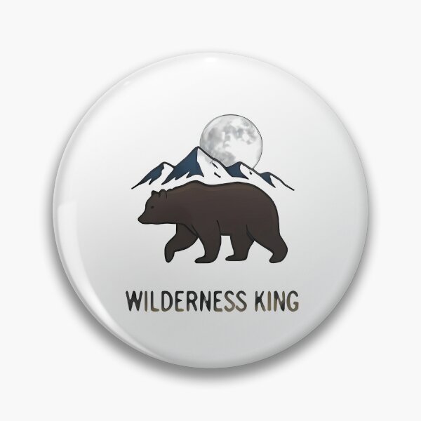 Item preview, Wilderness King - Orso Grizzly tra Montagne e Luna Piena designed and sold by Verdiami.