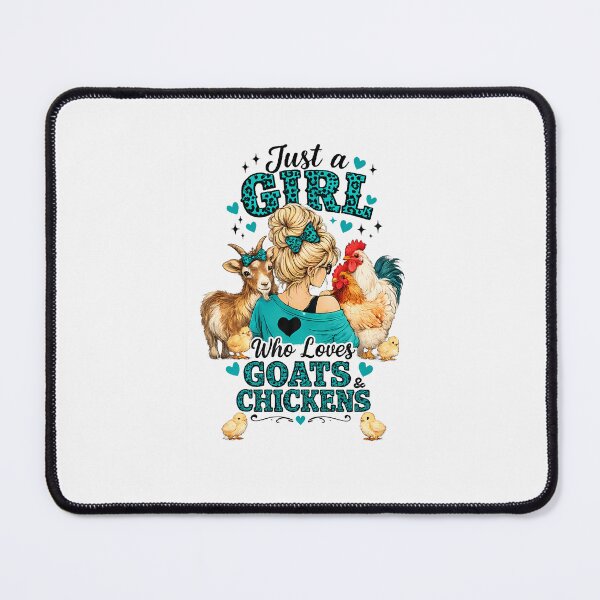 Item preview, Just A Girl Who Loves Goats And Chickens designed and sold by Mdcazeem.