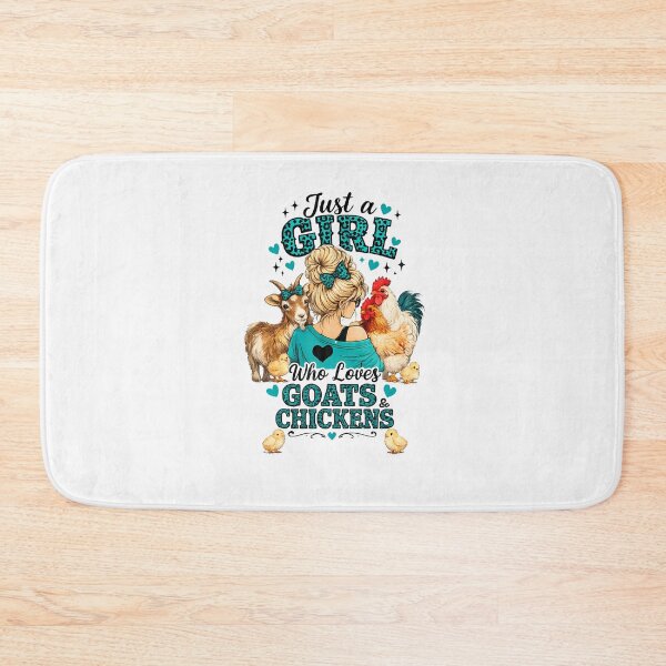 Item preview, Just A Girl Who Loves Goats And Chickens designed and sold by Mdcazeem.