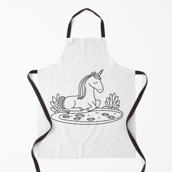 Item preview, A unicorn resting peacefully next to a pond with floating leaves designed and sold by rasagamastore.