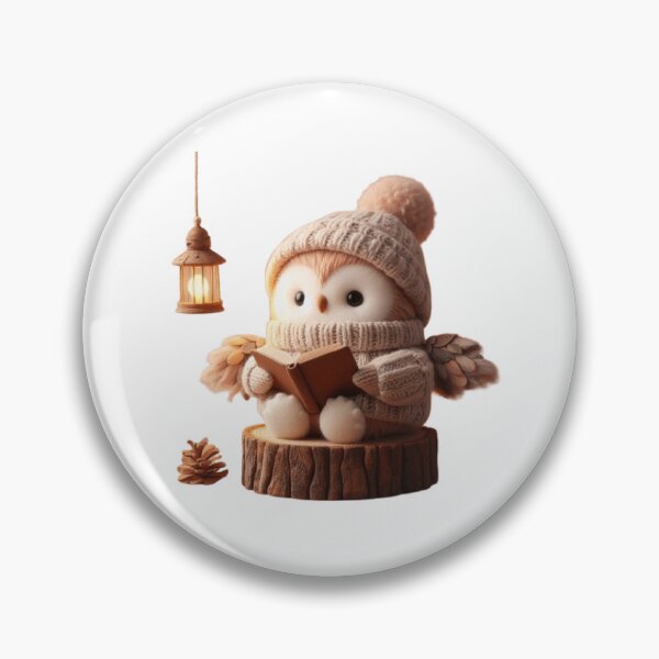 Item preview, Cozy Owl Reading Under Lantern | Woodland Book Lover | Cottagecore Animal Illustration designed and sold by vigzhifushions.