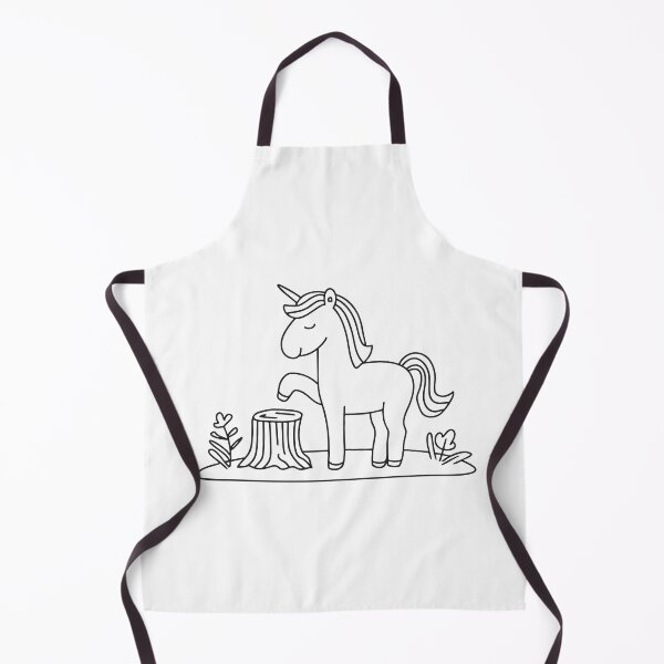 Item preview, A unicorn standing next to a stump in a grassy field designed and sold by rasagamastore.