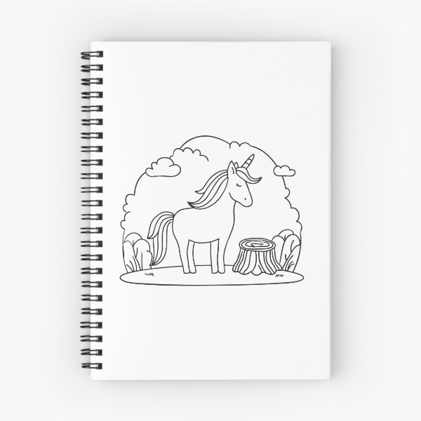 Item preview, A unicorn beside a tree stump surrounded by meadow grass designed and sold by rasagamastore.