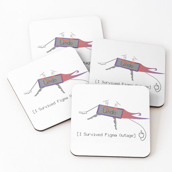 Item preview, I Survived Figma Outage | Funny UI UX Designer Meme designed and sold by Creatory.studio.