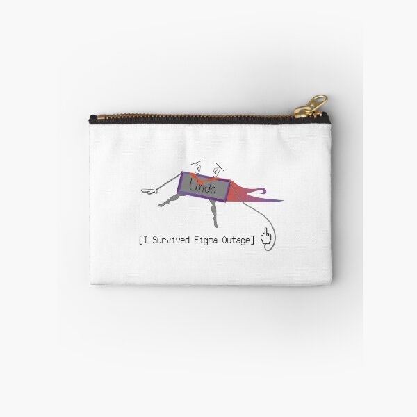 Item preview, I Survived Figma Outage | Funny UI UX Designer Meme designed and sold by Mammoths.