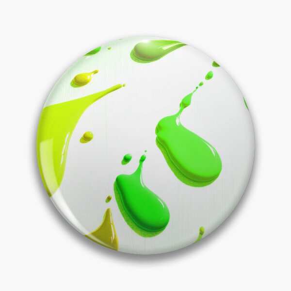 Item preview, 3D Glossy Paint Drips - Lime Green and Bright Yellow designed and sold by Ingorgia Studio.