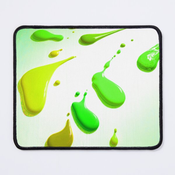 Item preview, 3D Glossy Paint Drips - Lime Green and Bright Yellow designed and sold by Ingorgia Studio.