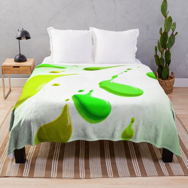 Item preview, 3D Glossy Paint Drips - Lime Green and Bright Yellow designed and sold by Ingorgia Studio.
