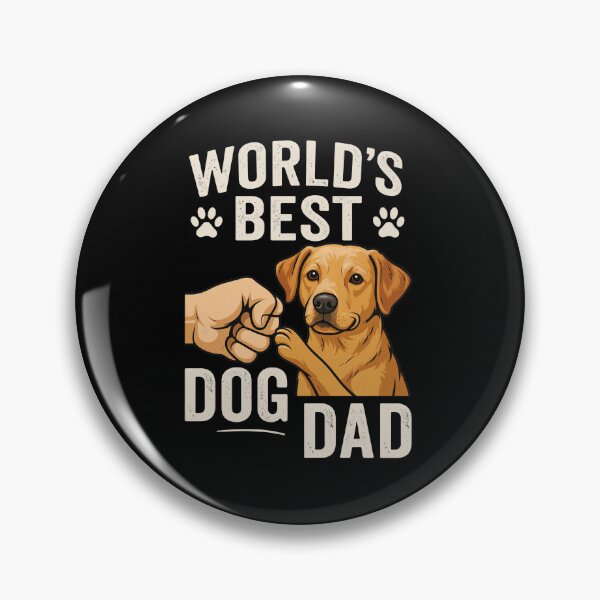 Item preview, Worlds Best Dog Dad Labrador Retriever Fist Bump Lab Dad designed and sold by OlyvieArt.