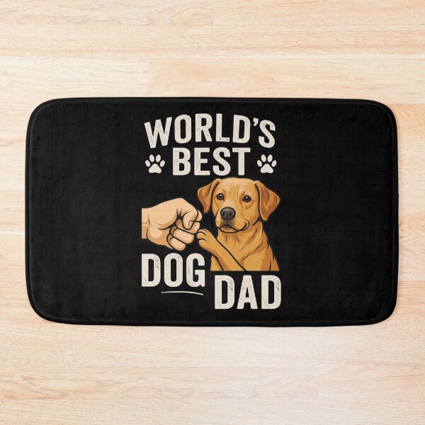 Item preview, Worlds Best Dog Dad Labrador Retriever Fist Bump Lab Dad designed and sold by OlyvieArt.
