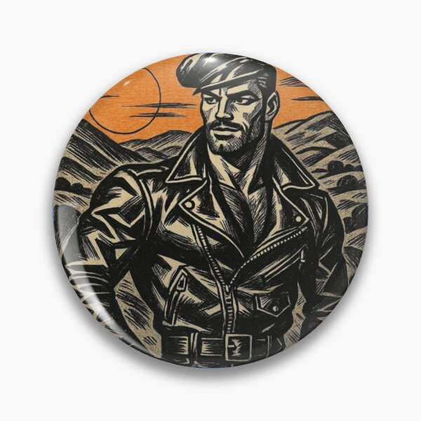 Item preview, Gay Daddy 1940s Vintage Lappeenranta Finland Leather Legends Gay Art designed and sold by ItsAKinkThing.