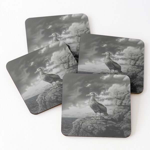 Item preview, A proud Albatross standing on coastal rocks, Birds in Motion designed and sold by CDC40.