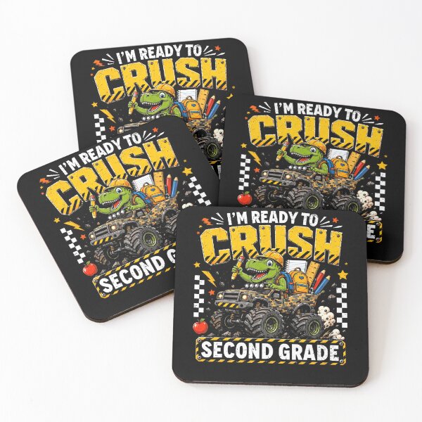 Item preview, I'M Ready To Crush Second Grade Monster Truck Dino designed and sold by Mdcazeem.