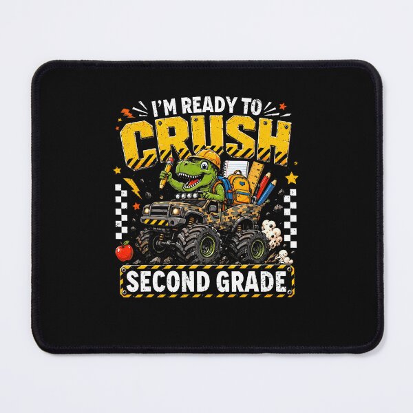 Item preview, I'M Ready To Crush Second Grade Monster Truck Dino designed and sold by Mdcazeem.