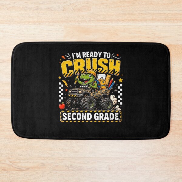 Item preview, I'M Ready To Crush Second Grade Monster Truck Dino designed and sold by Mdcazeem.