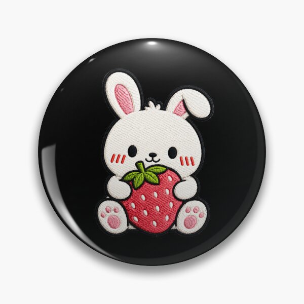 Item preview, Sleepy Bunny Hugging Strawberry designed and sold by ColorSplash123.