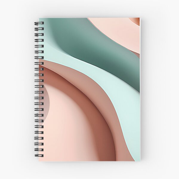 Item preview, Aesthetic Pastel Flow Modern Desk Mat Design designed and sold by CuteSlothWorld.