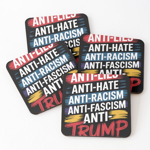 Item preview, Anti Hate Lies Racism Fascism Resist Protest Trump designed and sold by Olong Store.