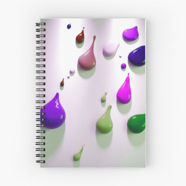 Item preview, 3D Glossy Paint Drips - Scattered Violet and Olive Green designed and sold by Ingorgia Studio.