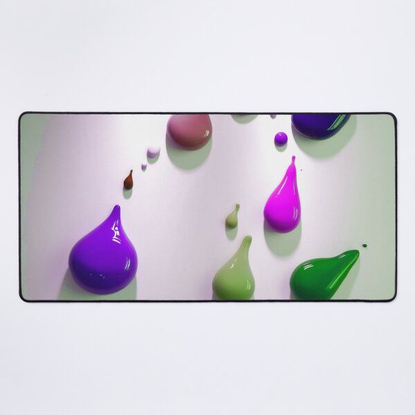 Item preview, Modern Abstract Scattered Violet and Olive Green Paint designed and sold by Ingorgia Studio.