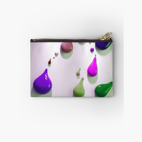 Item preview, 3D Glossy Paint Drips - Scattered Violet and Olive Green designed and sold by Ingorgia Studio.