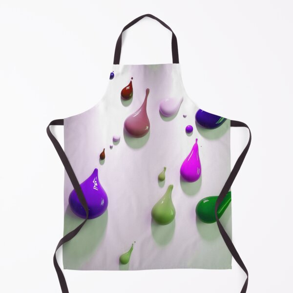 Item preview, 3D Glossy Paint Drips - Scattered Violet and Olive Green designed and sold by Ingorgia Studio.