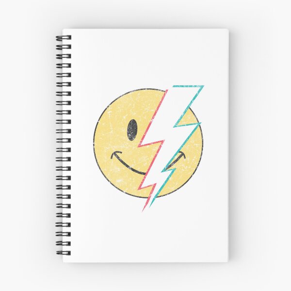 Item preview, Retro Distressed Smiley Face Lightning Bolt designed and sold by The secret storage room.