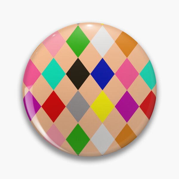 Item preview,  Multicolored Harlequin Diamonds Pattern Design - Orange  designed and sold by PatternTitan.