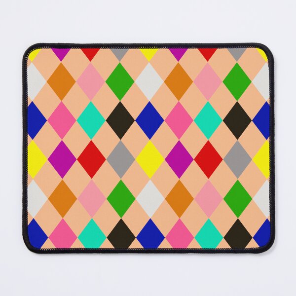 Item preview, Multicolored Harlequin Diamonds Pattern Design - Orange designed and sold by PatternTitan.