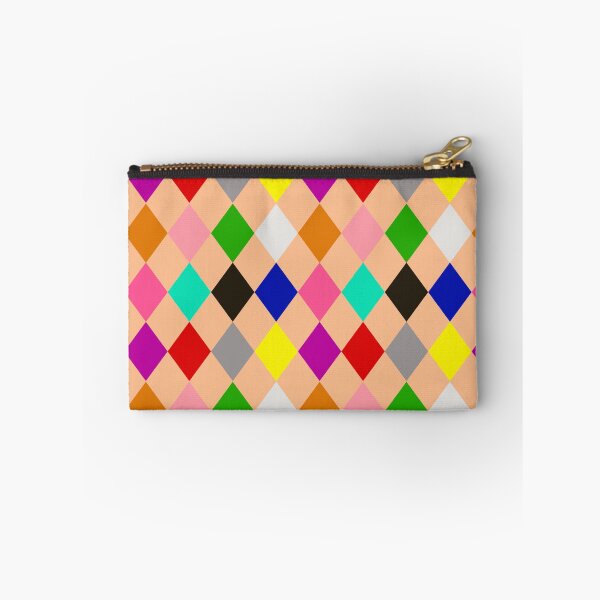 Item preview,  Multicolored Harlequin Diamonds Pattern Design - Orange  designed and sold by PatternTitan.