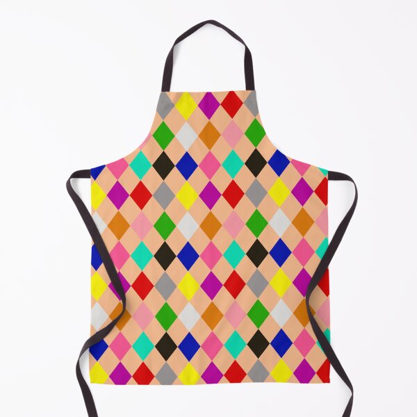Item preview,  Multicolored Harlequin Diamonds Pattern Design - Orange  designed and sold by PatternTitan.