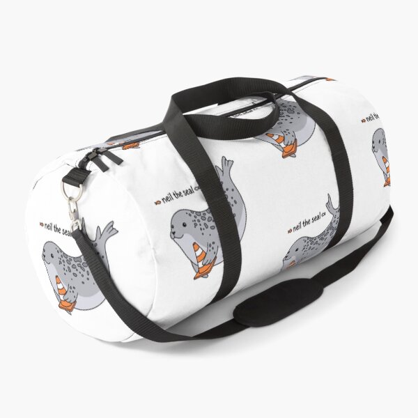 Item preview, Cute Neil the Seal with Traffic Cone Cartoon designed and sold by Blupunk.