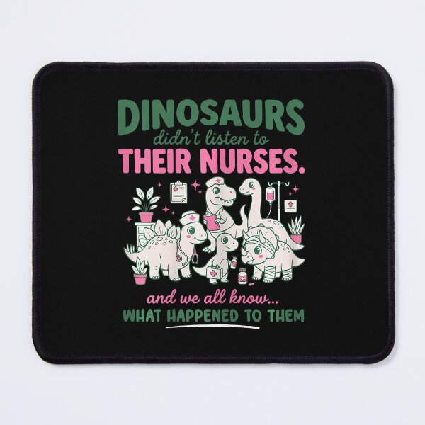 Item preview, Dinosaur Didn'T Listen To Their Nurses Rn Cna Nicu Rn designed and sold by Mdcazeem.