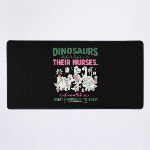Item preview, Dinosaur Didn'T Listen To Their Nurses Rn Cna Nicu Rn designed and sold by Mdcazeem.