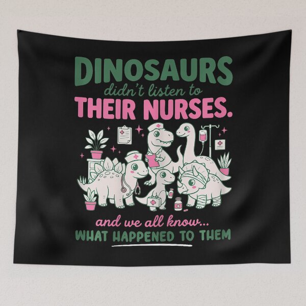 Artikelvorschau, Dinosaurier hörten nicht auf ihre Krankenschwestern (RN, CNA, NICU). entworfen und verkauft von Mdcazeem.