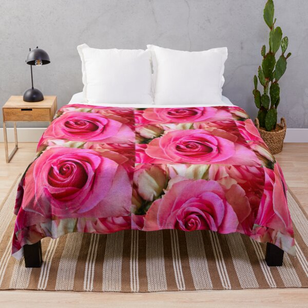Item preview, Vibrant Pink Rose Bouquet Floral Photography designed and sold by BalkanBloom.