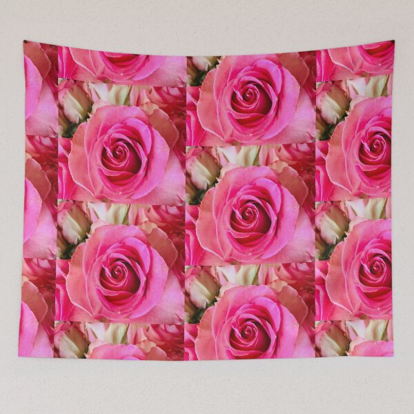 Item preview, Vibrant Pink Rose Bouquet Floral Photography designed and sold by BalkanBloom.