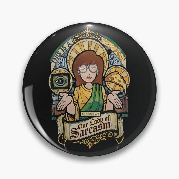Artikelvorschau, Lady Sarcasm Stained Glass Parody Art entworfen und verkauft von pinkdreamarty.