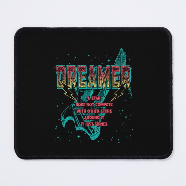 Item preview, Dreamer Star Shines Retro Inspirational Quote designed and sold by The secret storage room.