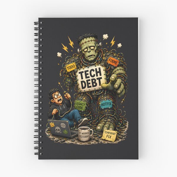 Item preview, Tech Debt Frankenstein Monster Funny Programmer Coding Design designed and sold by PXEpic.