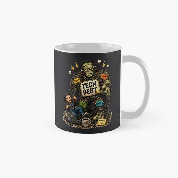 Item preview, Tech Debt Frankenstein Monster Funny Programmer Coding Design designed and sold by PXEpic.